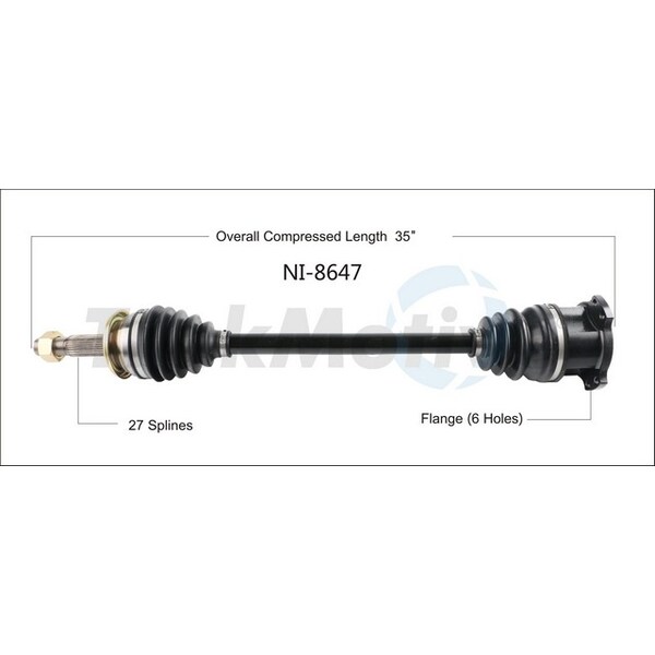 Surtrack Axle Cv Axle Shaft, Ni-8647 NI-8647 - main